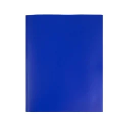 JAM Paper POP 2-Pocket Plastic Folders with Fastener, , 96/Carton (313525335) Deep Blue Outlet