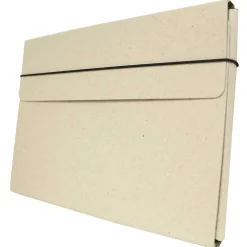 JAM Paper Portfolio Case with Elastic Closure, Natural Kraft (154528546)
