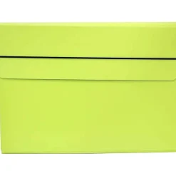 JAM Paper Portfolio Case with Elastic Closure, Lime Green (154528543)