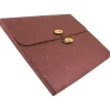 JAM Paper Portfolio Case with Drawstring Closure, Rainforest Burgundy (371679)