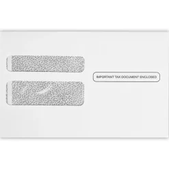 JAM Paper Security Tinted Booklet Envelope 5 3/4" x 9 1/4", White, 50/Pack (7485-W2-50)* Security Tinted