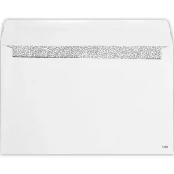 JAM Paper Security Tinted Booklet Envelope 5 3/4" x 9 1/4", White, 50/Pack (7485-W2-50)* Security Tinted