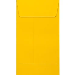 JAM Paper Self Seal #5 1/2 Coin Envelopes, 3 1/8" x 5 1/2", Sunflower Yellow, 50/Pack (LUX-512CO-12-50)* Business