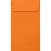 JAM Paper Self Seal #5 1/2 Coin Envelopes, 3 1/8" x 5 1/2", Mandarin Orange, 50/Pack (LUX-512CO-11-50)* Business
