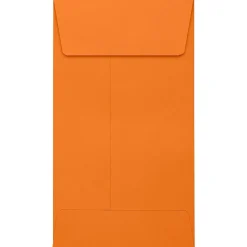 JAM Paper Self Seal #5 1/2 Coin Envelopes, 3 1/8" x 5 1/2", Mandarin Orange, 50/Pack (LUX-512CO-11-50)* Business