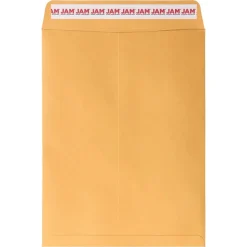 JAM Paper Self Seal Catalog Envelope, 9" x 12", Brown Kraft Manila, 100/Pack (13034231D)* Catalog