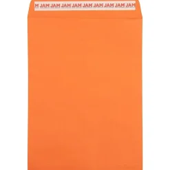 JAM Paper Self Seal Catalog Envelope, 9" x 12", Orange, 100/Pack (185747509D)* Catalog