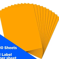 JAM Paper Shipping Labels, 8 1/2" x 11", , 1 Label/Sheet, 10 Labels/Pack (337628613)* Shipping Labels