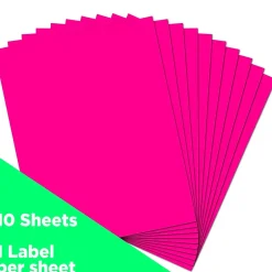 JAM Paper Shipping Labels, 8 1/2" x 11", , 1 Label/Sheet, 10 Labels/Pack (337628614)* Shipping Labels