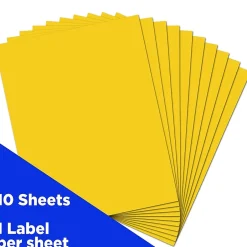 JAM Paper Shipping Labels, 8 1/2" x 11", , 1 Label/Sheet, 10 Labels/Pack (337628610)* Shipping Labels
