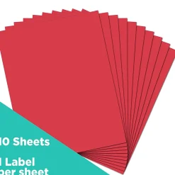 JAM Paper Shipping Labels, 8 1/2" x 11", , 1 Label/Sheet, 10 Labels/Pack (337628603)* Shipping Labels