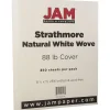 Discount Strathmore 80 lb. Cardstock Paper, 8.5" x 11", Natural White, 250 Sheets/Ream (301115B) Card Stock