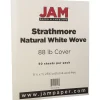Clearance Strathmore 80 lb. Cardstock Paper, 8.5" x 11", Natural White, 50 Sheets/Pack (301115) Card Stock