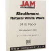 Clearance Strathmore 24lb Paper, 8.5 x 11, Natural White Wove, 100 Sheets/Pack (300033) Resume Paper