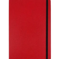 JAM Paper 1-Subject Pocket Notebook, 5.875" x 8.5", Narrow Ruled, 100 Sheets, Red (340526610) Clearance