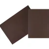 JAM Paper Two-Pocket Textured Linen Business Folders, Chocolate Brown, 50/Box(386LBRC) Sale