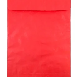 JAM Paper Tyvek Open End Clasp Catalog Envelope, 11 1/2" x 14 1/2", Red, 10/Pack (V021388B)* Catalog