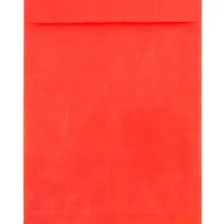JAM Paper Tyvek Open End Open End #13 Catalog Envelope, 10" x 13", Red, 10/Pack (V021383B)* Catalog