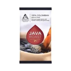 Coffee<Java Roast Gourmet Colombian Ground Coffee with Bonus Filters, Medium Roast, 42/Carton (BHS50366)