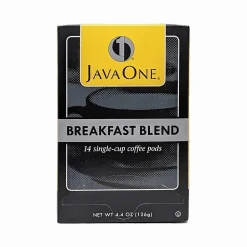 Keurig K-Cups<JavaOne Breakfast Blend Coffee Freshpack, Light Roast, 84/Carton (JTC30106CT)