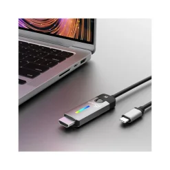 Usb Cables<j5create 6' USB-C to HDMI 2.1 8K Cable, M/M, Space Gray/Black (JCC157)