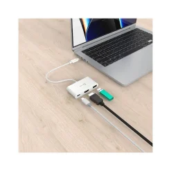 Usb Hubs<j5create Eco-Friendly 3-Port USB-C Hub, White (JCA379EW)