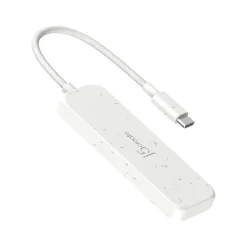 Usb Hubs<j5create Eco-Friendly 4-Port USB Type-C Hub, Pure White (JCH345EW)