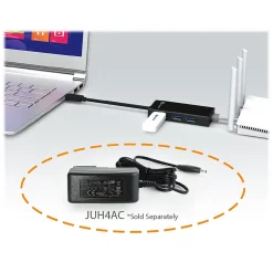 Usb Hubs<j5create 3-Port USB 3.0 Hub, Black (JUH470)