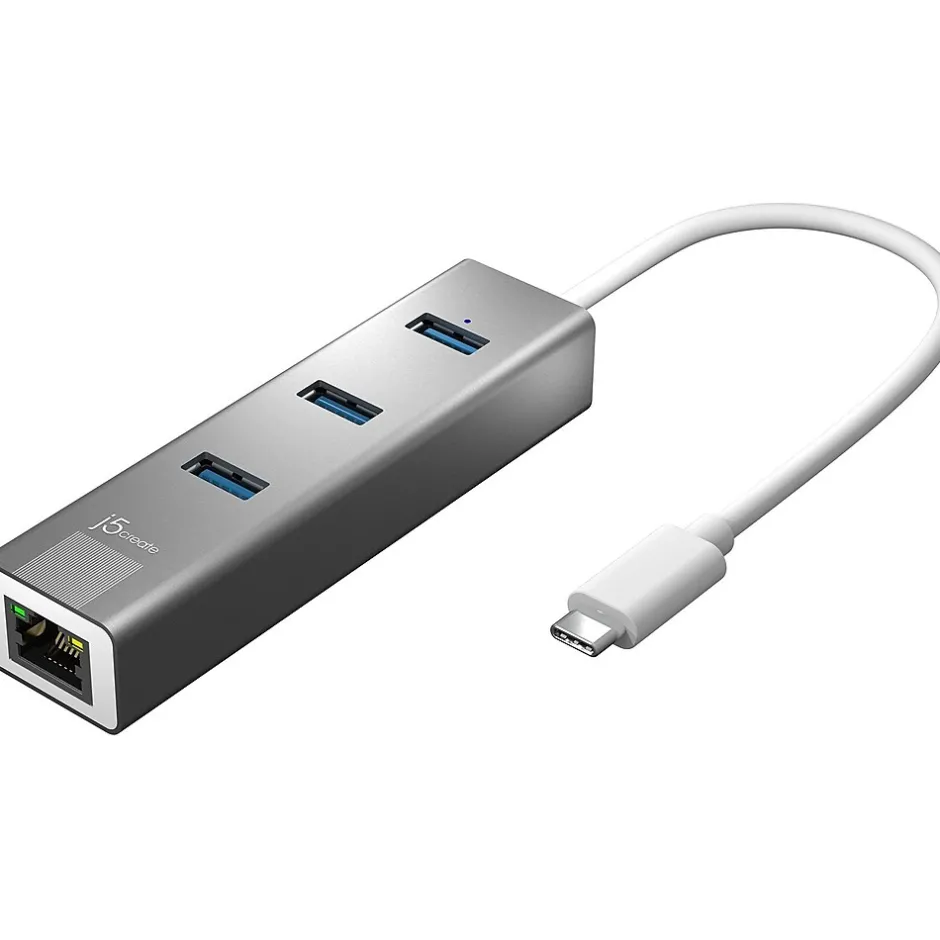 Usb Hubs<j5create 3-Port USB Type-C Hub, Space Gray (JCH474)
