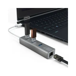 Usb Hubs<j5create 3-Port USB Type-C Hub, Space Gray (JCH474)
