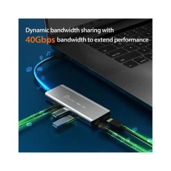 Usb Hubs<j5create 6-Port USB-C Hub, Space Gray (JCD403)