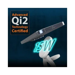 j5create Qi2 3-in-1 Magnetic Wireless Foldable Charging Station, White (JUPW3415)