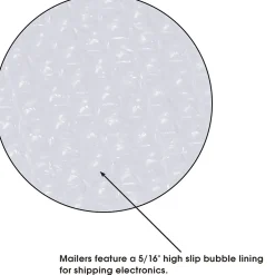 Jiffy Tuffgard Extreme® Bubble Lined Poly Mailers, 9 1/2" x 14 1/2", White, 50/Case (B922)* Padded Mailers