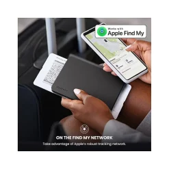 JOURNEY Loc8 RFID Faux Leather Passport Holder, Midnight Black (JTWMN)