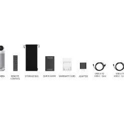 Kandao Meeting S HD 1080p Conferencing Webcam, 12 Megapixels, White/Silver (MT0623)* Webcams