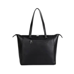 Karla Hanson Tanya Black Vegan Leather Tote Bag, Medium (21804BLACK)