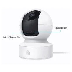 Security Cameras & Systems<Kasa Smart Spot Pan Tilt Security Camera, White (KC411S)