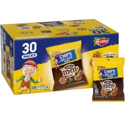 Cookies<Keebler M&M's Chip Deluxe Mini Chocolate Cookies, 1.6 oz., 30/Box (209-00466)