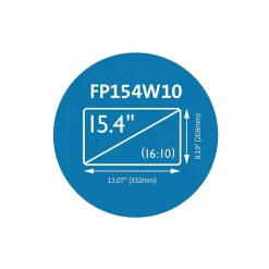 Kensington Anti-Glare Reversible Privacy Screen for 15.4