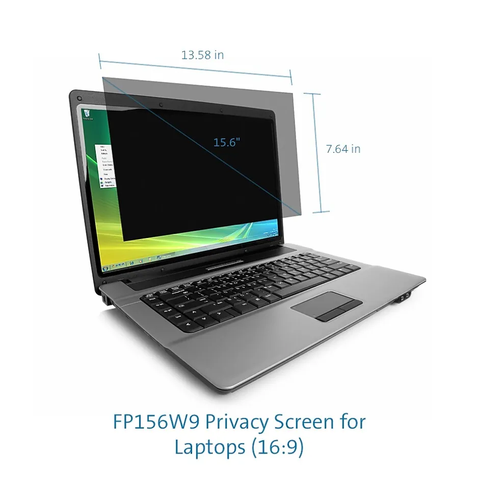 Kensington Anti-Glare Reversible Privacy Screen for 15.6" Widescreen Laptop, 16:9 (K55784WW)