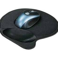 Kensington Ergonomic Wrist Pillow Gel Mouse Pad/Wrist Rest, Non-Skid Base, Black (L57822US)* Ergonomic Wrist Rests