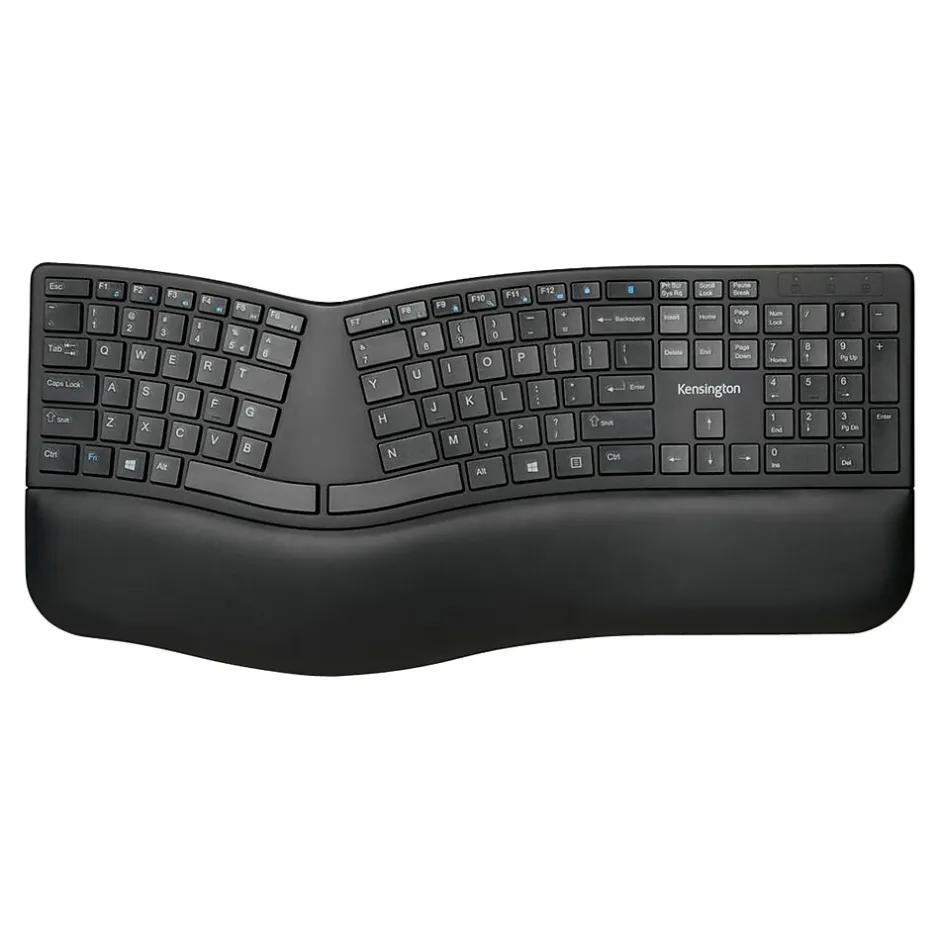 Kensington Pro Fit Ergo Wireless Keyboard, Black (K75401US)* Ergonomic Keyboards