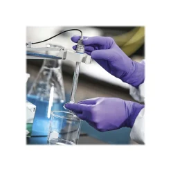 Kimberly-Clark Powder Free Nitrile Exam Gloves, Medium, Purple, 100/Box (55082)