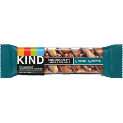 Snacks & Granola Bars<KIND Bar, Dark Chocolate Nuts & Sea Salt, 1.4 Oz., 12/Box (PHW25795)