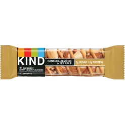 Snacks & Granola Bars<KIND Gluten Free Caramel Almond & Sea Salt Nut Bars, 1.4 oz, 12/Box (PHW18533)