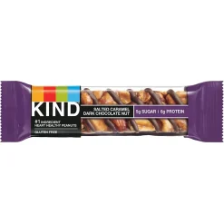 Snacks & Granola Bars<KIND Gluten Free Salted Caramel & Dark Chocolate Nut Bar, 12 Bars/Box (PHW26961)