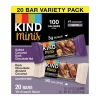 Snacks & Granola Bars<KIND Minis Bars, Salted Caramel Dark Chocolate Nut/Dark Chocolate Almond Coconut, 0.7 Oz., 20/Pack (27970)