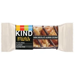 Snacks & Granola Bars<KIND Minis Bars, Salted Caramel Dark Chocolate Nut/Dark Chocolate Almond Coconut, 0.7 Oz., 20/Pack (27970)