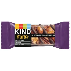 Snacks & Granola Bars<KIND Minis Bars, Salted Caramel Dark Chocolate Nut/Dark Chocolate Almond Coconut, 0.7 Oz., 20/Pack (27970)