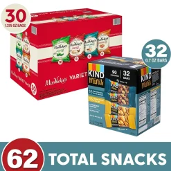 Variety Snack Packs<KIND Minis Variety Pack, 62/Bundle (600-04052)